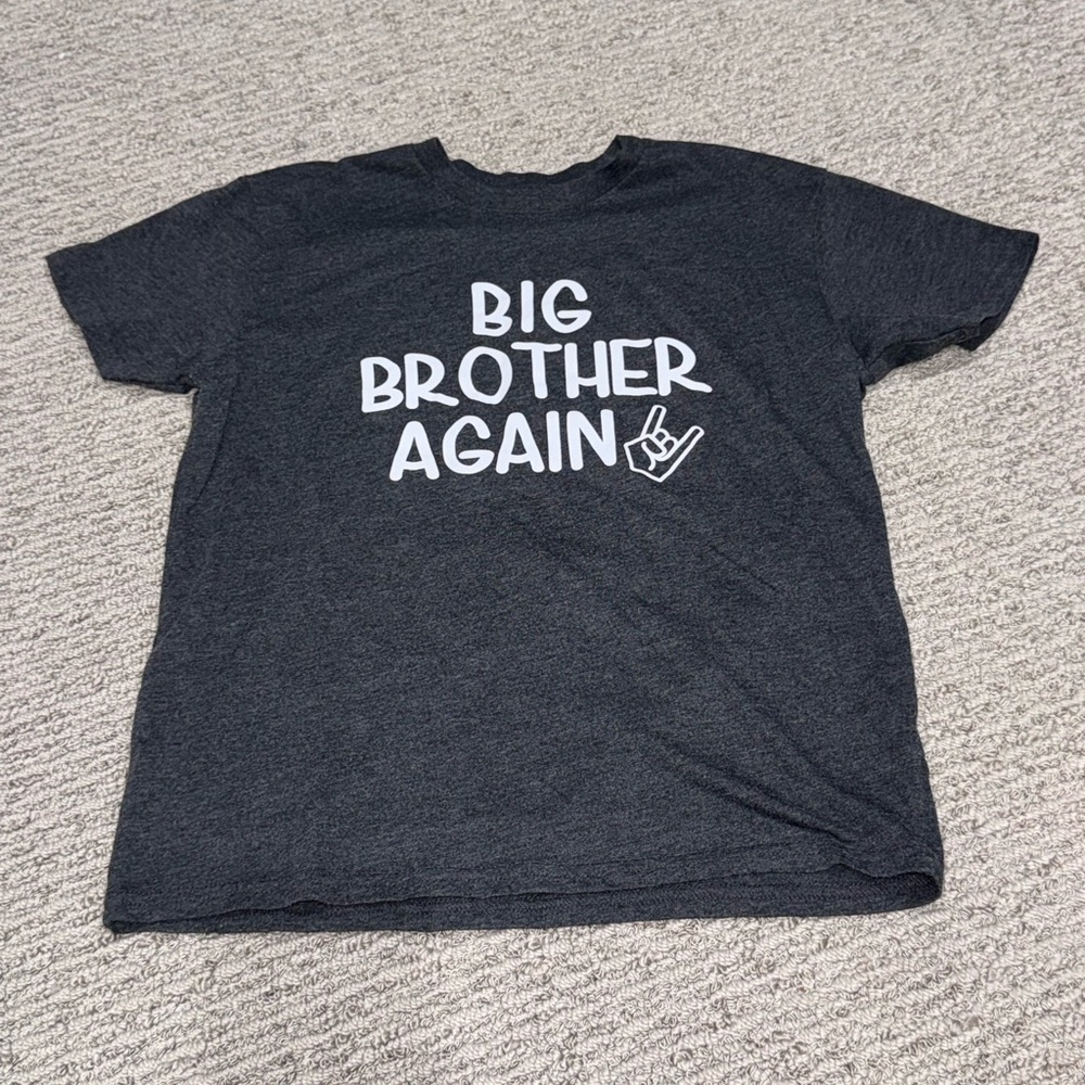 ☀️Big Brother Again Kids T-Shirt - Gray☀️ - Picture 1 of 2